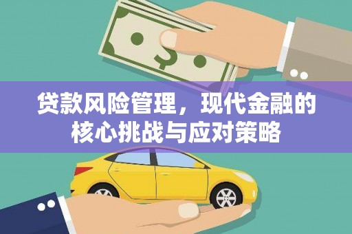 嫩江贷款风险管理，现代金融的核心挑战与应对策略