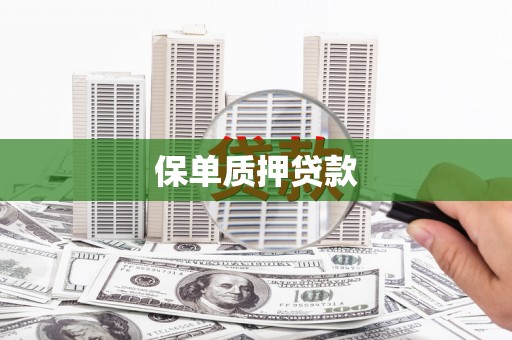 嫩江保单质押贷款