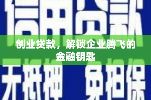 嫩江创业贷款，解锁企业腾飞的金融钥匙