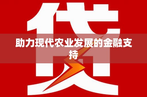 嫩江助力现代农业发展的金融支持